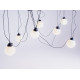 Piekaramā lampa GLASS M 7 - melna Piekaramā lampa GLASS M 7 - melna