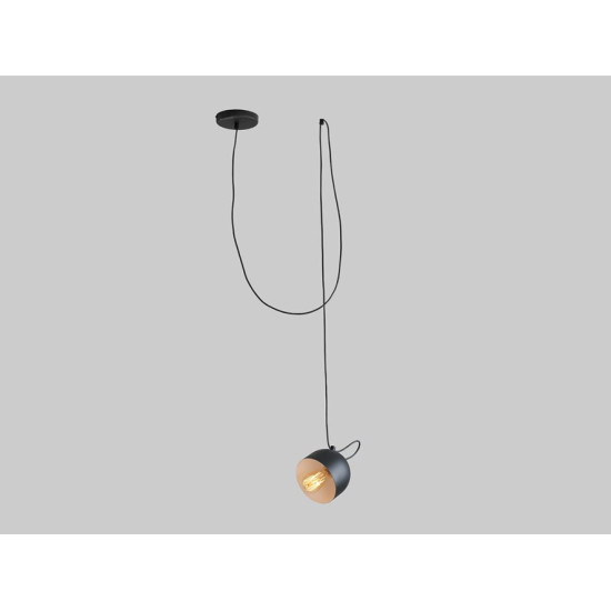 Piekaramā lampa POPO 1 - melna Piekaramā lampa POPO 1 - melna