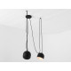 Piekaramā lampa POPO 2 - melna Piekaramā lampa POPO 2 - melna