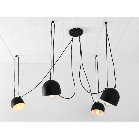 Piekaramā lampa POPO 4 - melna Piekaramā lampa POPO 4 - melna