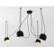 Piekaramā lampa POPO 4 - melna
