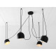 Piekaramā lampa POPO 4 - melna Piekaramā lampa POPO 4 - melna
