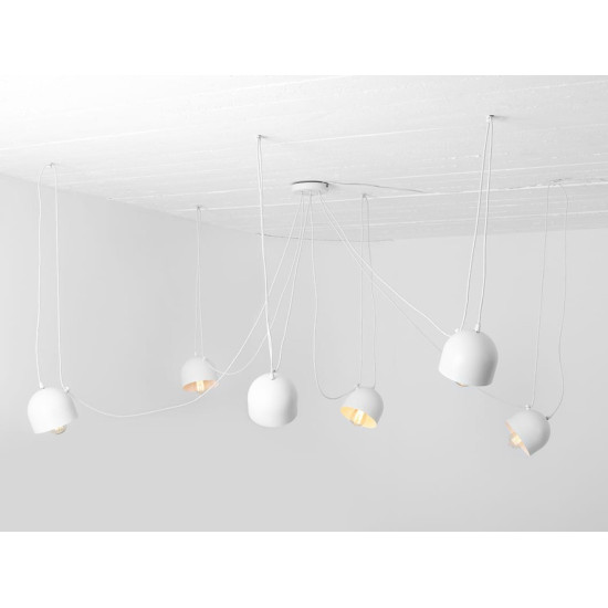 Piekaramā lampa POPO 6 - balta Piekaramā lampa POPO 6 - balta
