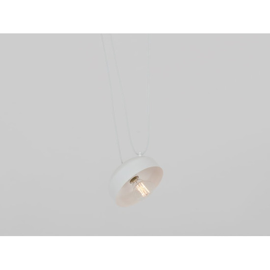 Piekaramā lampa POPO FLAT 1 - balta Piekaramā lampa POPO FLAT 1 - balta