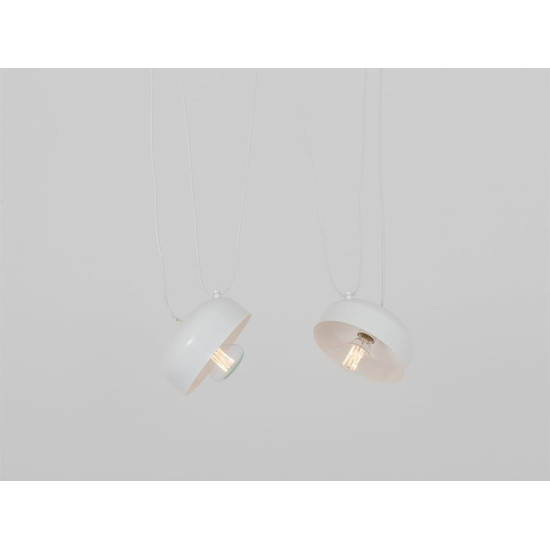 Piekaramā lampa POPO FLAT 2 - balta Piekaramā lampa POPO FLAT 2 - balta