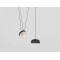 Piekaramā lampa POPO FLAT 2 - melna