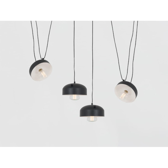Piekaramā lampa POPO FLAT 4 - melna Piekaramā lampa POPO FLAT 4 - melna