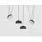 Piekaramā lampa POPO FLAT 4 - melna