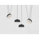Piekaramā lampa POPO FLAT 4 - melna Piekaramā lampa POPO FLAT 4 - melna