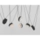 Piekaramā lampa POPO FLAT 6 - melna Piekaramā lampa POPO FLAT 6 - melna