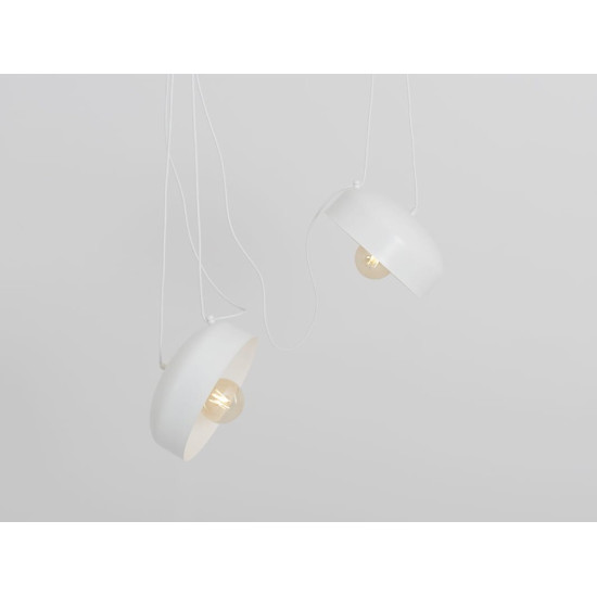 Piekaramā lampa POPO FLAT L 2 - balta Piekaramā lampa POPO FLAT L 2 - balta