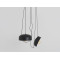 Piekaramā lampa POPO FLAT L 2 - melns