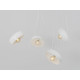 Piekaramā lampa POPO FLAT L 4 - balta Piekaramā lampa POPO FLAT L 4 - balta