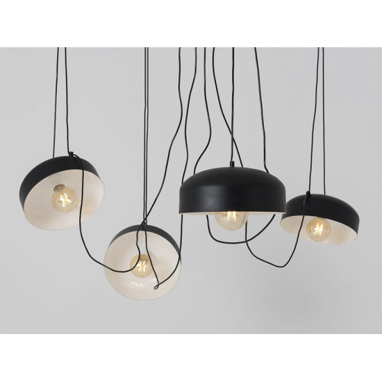Piekaramā lampa POPO FLaT L 4 - melna Piekaramā lampa POPO FLaT L 4 - melna