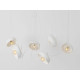 Piekaramā lampa POPO FLAT L 6 - balta Piekaramā lampa POPO FLAT L 6 - balta