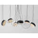 Piekaramā lampa POPO FLAT L 6 - melna Piekaramā lampa POPO FLAT L 6 - melna