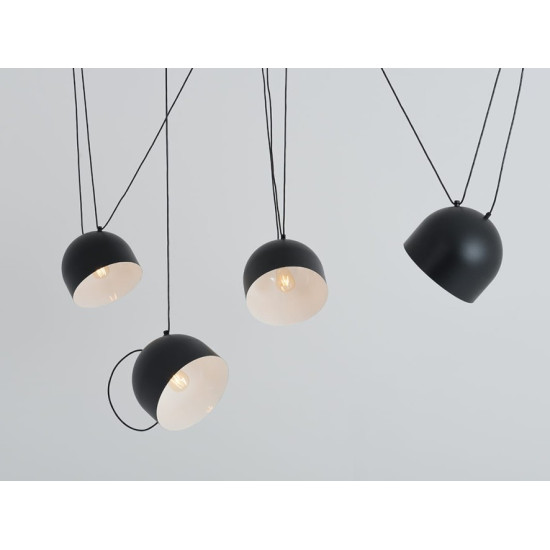 Piekaramā lampa POPO L 4 - melna Piekaramā lampa POPO L 4 - melna