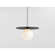 Piekaramā lampa SKIVA BALL L - melna Piekaramā lampa SKIVA BALL L - melna