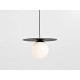 Piekaramā lampa SKIVA BALL M - melna Piekaramā lampa SKIVA BALL M - melna