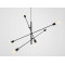 Piekaramā lampa TWIGO 6 - melna