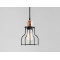 Piekaramā lampa WORKER WIDE - melna