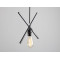 Piekaramā lampa XLAMP - melna