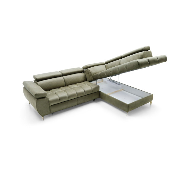 Stūra dīvāns LUGANO II (Izvelkams) Izvelkamie dīvāni, Izvelkamie stūra dīvāni image