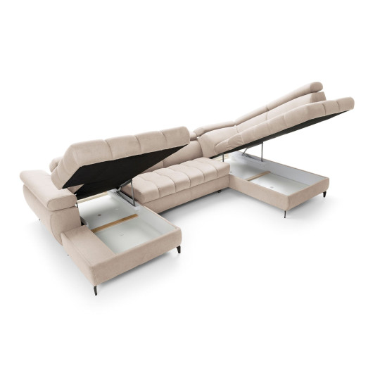 Stūra dīvāns LUGANO III (Izvelkams) Izvelkamie dīvāni, Izvelkamie stūra dīvāni image