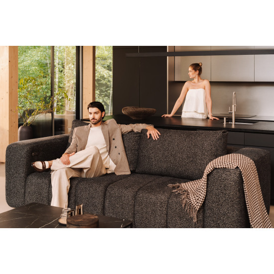 Dīvāns BERN ELECTRIC Dīvāni, Neizvelkamie, trīsvietīgie dīvāni image