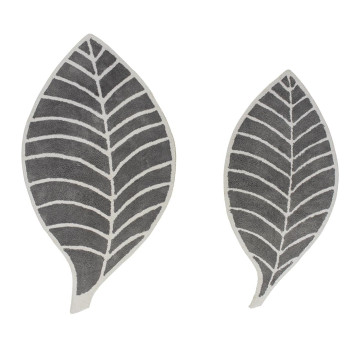 Paklājs LEAF GREY/IVORY, 80 × 140 cm