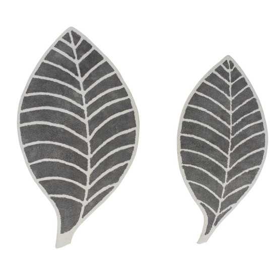 Paklājs LEAF GREY/IVORY, 80 × 140 cm