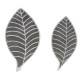 Paklājs LEAF GREY/IVORY, 80 × 140 cm