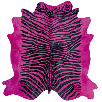Paklājs PELLE STAMPATA ZEBRA FUXIA, 200 × 240 cm