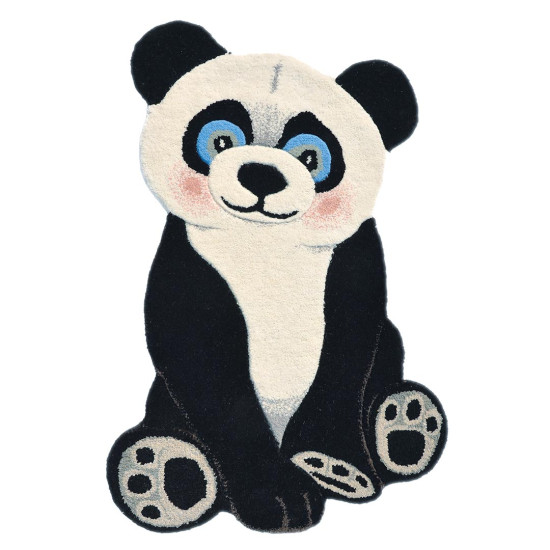 Paklājs ANIMALS PANDA BLACK/WHITE, 60 × 90 cm
