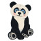 Paklājs ANIMALS PANDA BLACK/WHITE, 60 × 90 cm